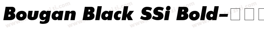 Bougan Black SSi Bold字体转换